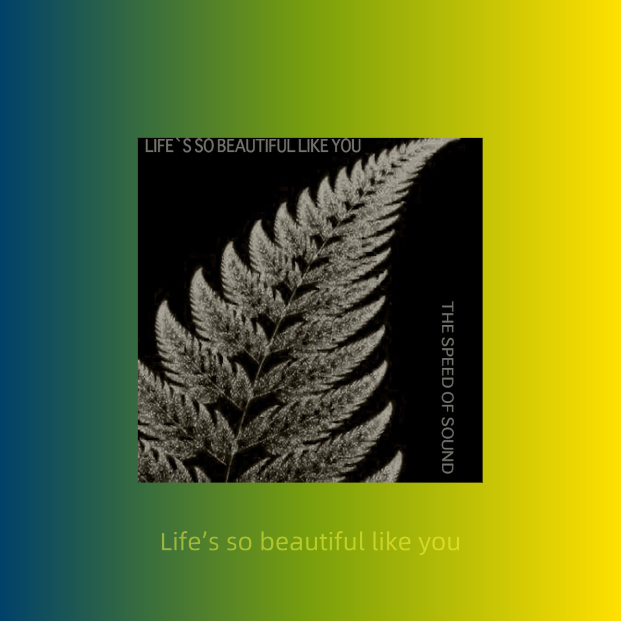 Life's so beautiful like you