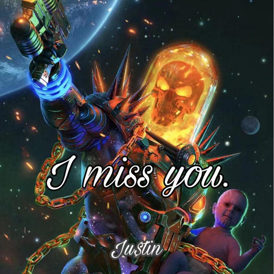 I miss you.