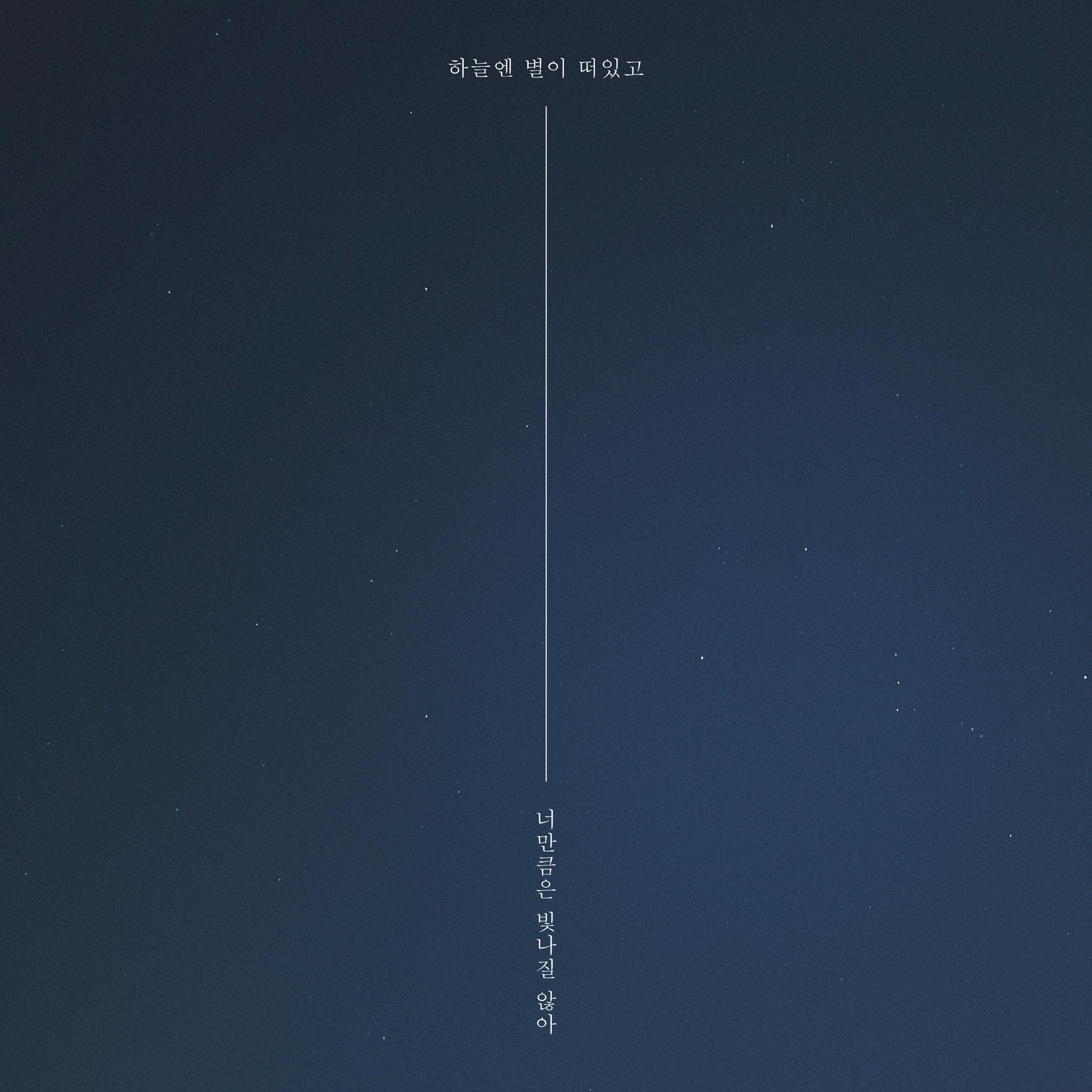 하늘엔 별이 떠있고 너만큼은 빛나질 않아